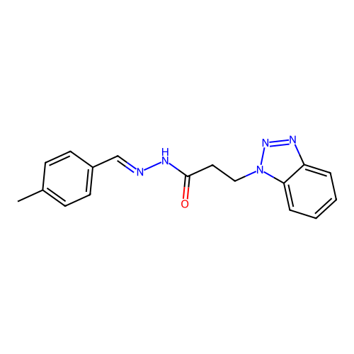 3-(1H-1,2,3-Benzotriazol-1-YL)-N'-(4-methylbenzylidene)propanohydrazide structure