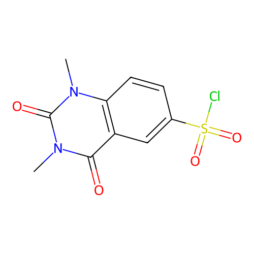 1,3-Dimethyl-2,4-dioxo-1,2,3,4-tetrahydroquinazoline-6-sulfonyl chloride structure