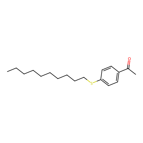 1-[4-(Decylsulfanyl)phenyl]ethanone structure