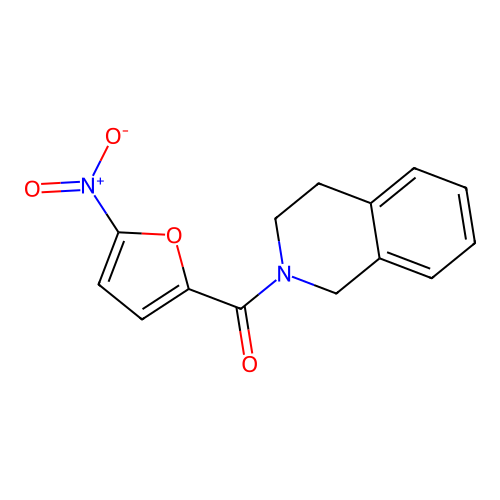 3,4-dihydroisoquinolin-2(1H)-yl(5-nitrofuran-2-yl)methanone structure
