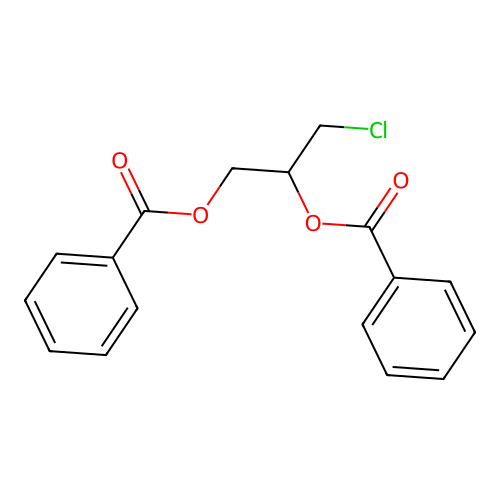 3-Chloropropane-1,2-diyl dibenzoate structure