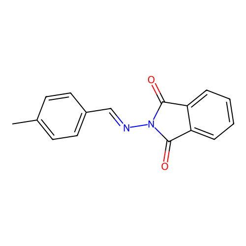2-[(E)-(4-methylphenyl)methylideneamino]isoindole-1,3-dione structure