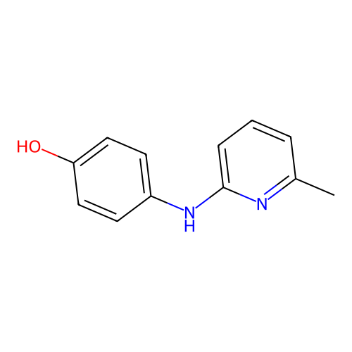 N-[6-Methyl-2-pyridyl]-4-aminophenol structure