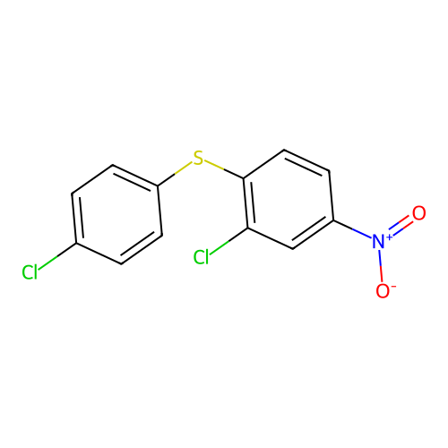 2-Chloro-1-(4-chlorophenylthio)-4-nitrobenzene structure