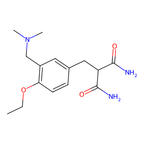 2-(3-Dimethylaminomethyl-4-ethoxy-benzyl)-malonamide structure