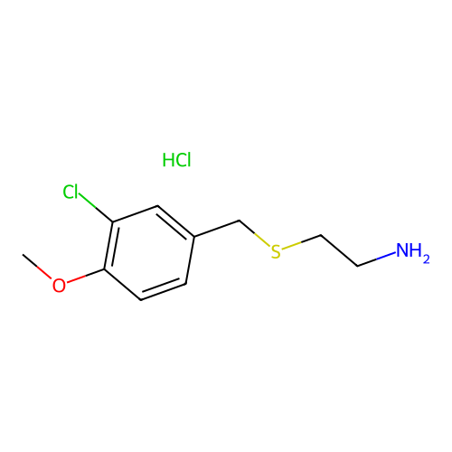 2-(3-Chloro-4-methoxy-benzylsulfanyl)-ethylamine structure