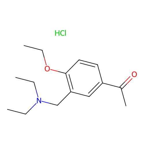 1-(3-((Diethylamino)methyl)-4-ethoxyphenyl)ethanone hydrochloride structure