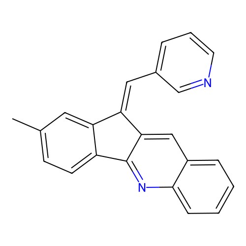 (Z)-2-methyl-11-(pyridin-3-ylmethylene)-11H-indeno[1,2-b]quinoline structure