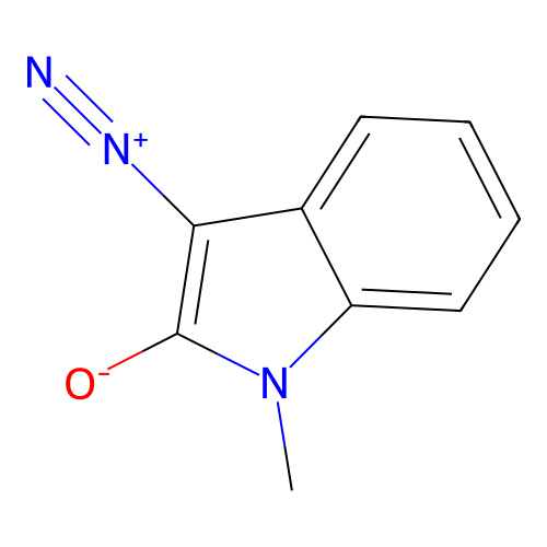 3-Diazo-1-methyl-1,3-dihydro-indol-2-one structure