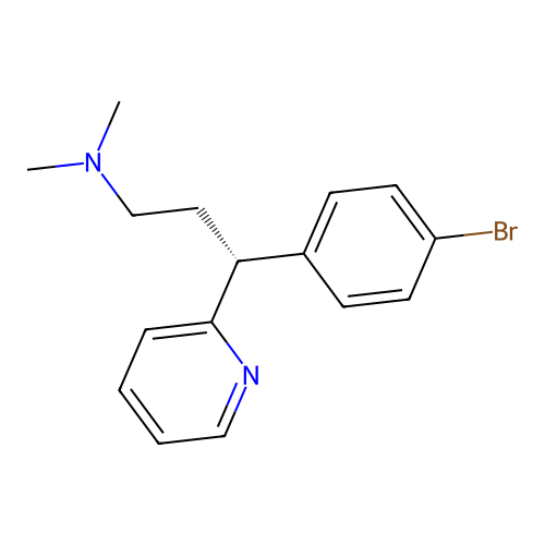 (-)-Brompheniramine structure