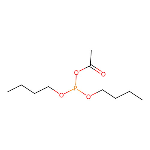 Dibutoxyphosphanyl acetate structure