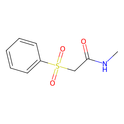 2-benzenesulfonyl-N-methylacetamide structure