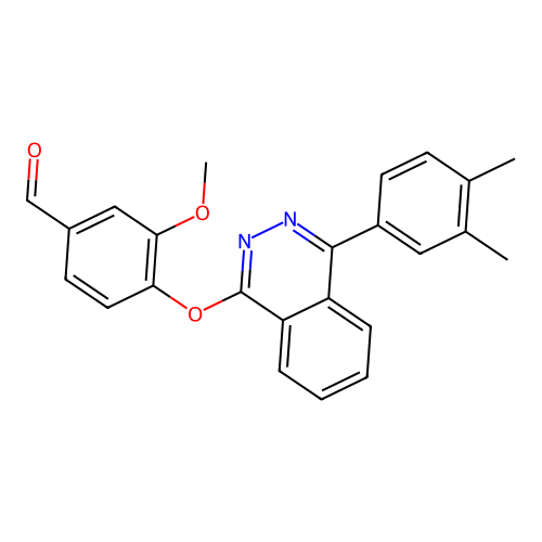 4-[4-(3,4-Dimethylphenyl)phthalazin-1-yl]oxy-3-methoxybenzaldehyde structure
