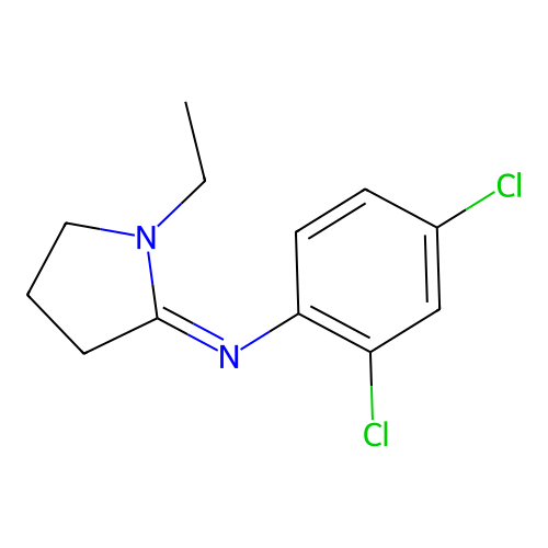 2,4-Dichloro-N-(1-ethyl-2-pyrrolidinylidene)benzenamine structure