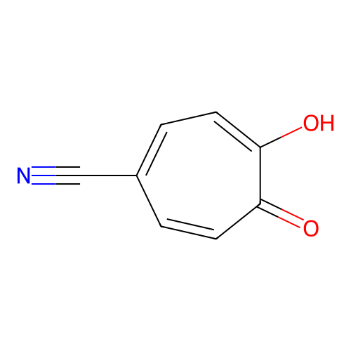 5-Cyanotropolone structure