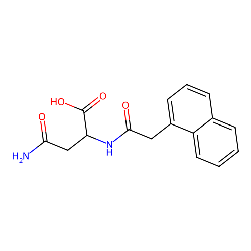 N~2~-(1-naphthylacetyl)asparagine structure