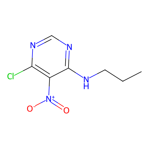 6-chloro-5-nitro-N-propylpyrimidin-4-amine structure