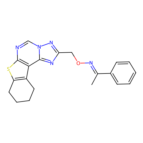 C20H19N5OS structure