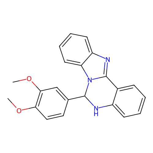 6-(3,4-Dimethoxyphenyl)-5,6-dihydrobenzimidazo[1,2-c]quinazoline structure