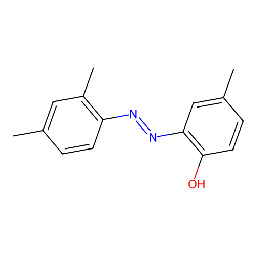 2-[(E)-(2,4-dimethylphenyl)diazenyl]-4-methylphenol structure