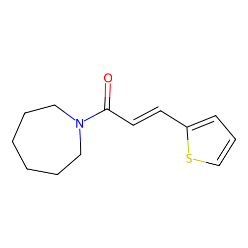 1-(Azepan-1-yl)-3-thiophen-2-ylprop-2-en-1-one structure
