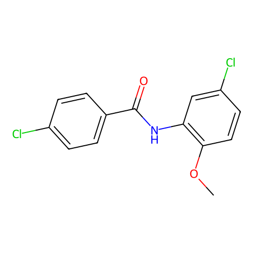 4-chloro-N-(5-chloro-2-methoxyphenyl)benzamide structure
