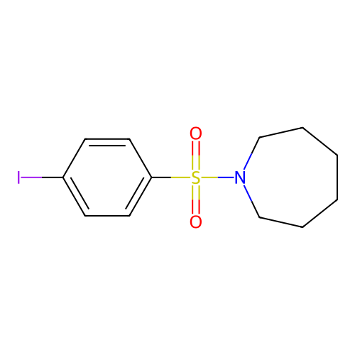 1-(4-Iodophenyl)sulfonylazepane structure