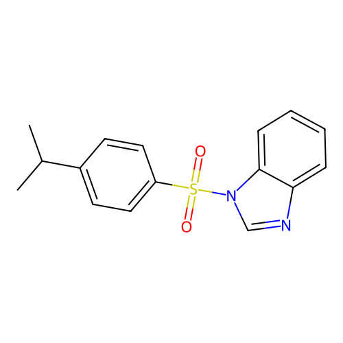 1-(4-Propan-2-ylphenyl)sulfonylbenzimidazole structure