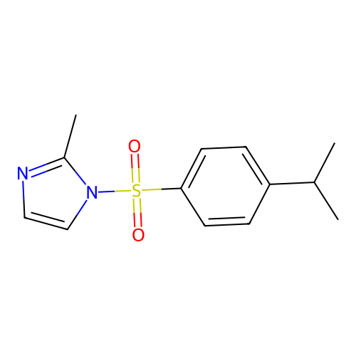 1-((4-isopropylphenyl)sulfonyl)-2-methyl-1H-imidazole structure