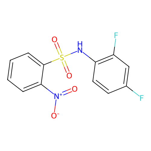 N-(2,4-difluorophenyl)-2-nitrobenzenesulfonamide structure