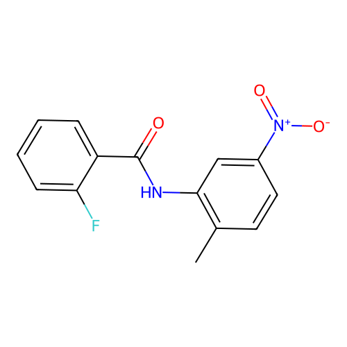 2-fluoro-N-(2-methyl-5-nitrophenyl)benzamide structure