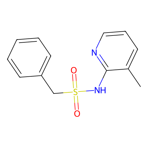 N-(3-methylpyridin-2-yl)-1-phenylmethanesulfonamide structure
