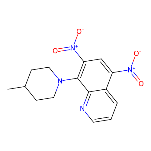 8-(4-Methylpiperidin-1-yl)-5,7-dinitroquinoline structure