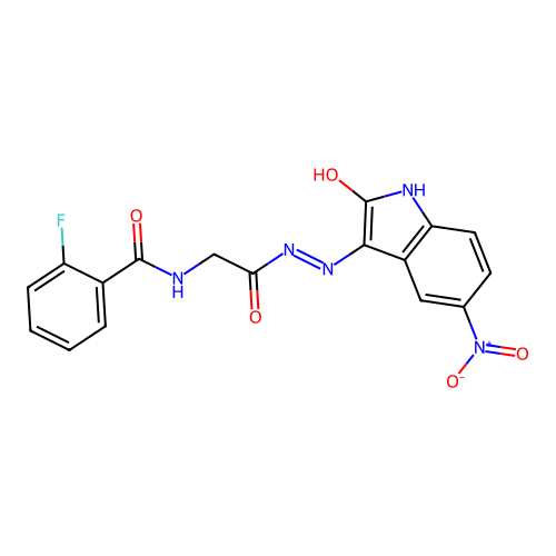 C17H12FN5O5 structure