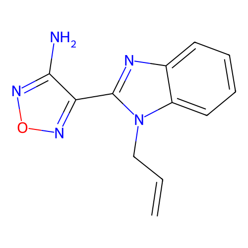 4-(1-烯丙基苯并咪唑-2-基)呋咱-3-胺 structure