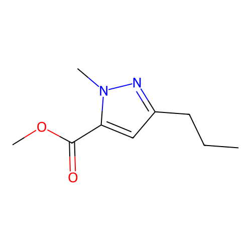 methyl 1-methyl-3-propyl-1H-pyrazole-5-carboxylate structure