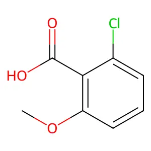 2-Chloro-6-methoxybenzoic acid structure