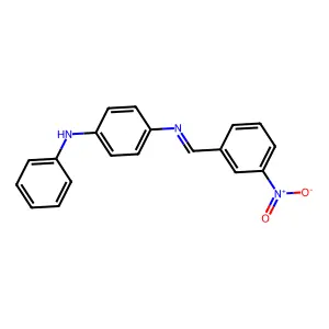 N-(3-Nitrobenzylidene)-N'-phenyl-1,4-phenylenediamine structure