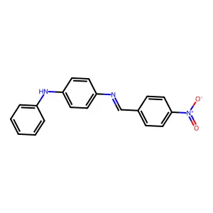 N-(4-anilinophenyl)-N-(4-nitrobenzylidene)amine structure