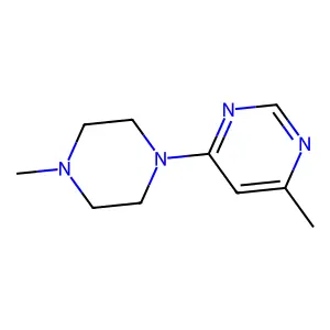 4-Methyl-6-(4-methylpiperazin-1-yl)pyrimidine structure