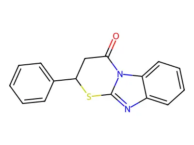 2-Phenyl-2,3-dihydro-[1,3]thiazino[3,2-a]benzimidazol-4-one structure
