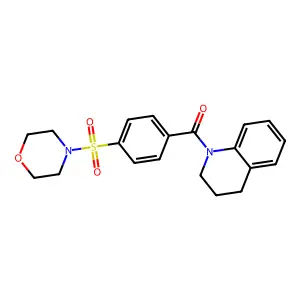 1-[4-(4-Morpholinylsulfonyl)benzoyl]-1,2,3,4-tetrahydroquinoline structure