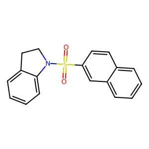 1-(Naphthalene-2-sulfonyl)-2,3-dihydro-1H-indole structure