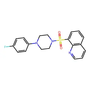 8-((4-(4-Fluorophenyl)piperazin-1-yl)sulfonyl)quinoline structure