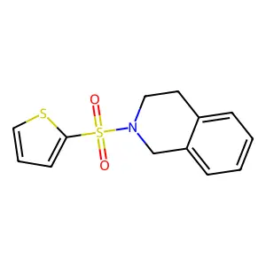2-thiophen-2-ylsulfonyl-3,4-dihydro-1H-isoquinoline structure