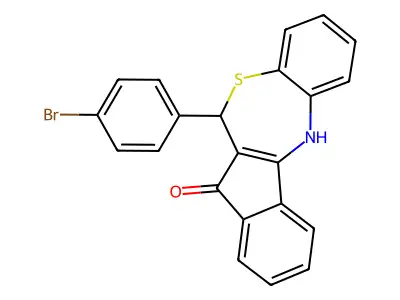 11-(4-Bromophenyl)-5,11-dihydroindeno[2,1-c][1,5]benzothiazepin-12-one structure