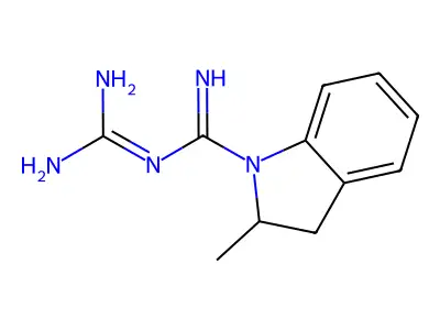 N-[amino(imino)methyl]-2-methylindoline-1-carboximidamide structure