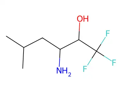 3-Amino-1,1,1-trifluoro-5-methylhexan-2-ol structure