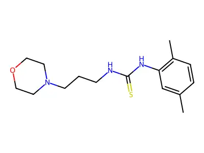 1-(2,5-Dimethylphenyl)-3-(3-morpholin-4-ylpropyl)thiourea structure