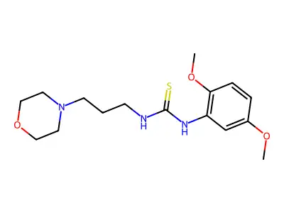 1-(2,5-Dimethoxyphenyl)-3-(3-morpholin-4-ylpropyl)thiourea structure
